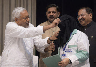 Nitish Kumar is embroiled in controversy after an AYUSH doctor was allegedly forced to remove her hijab; a video of the incident has gone viral, sparking a political uproar.