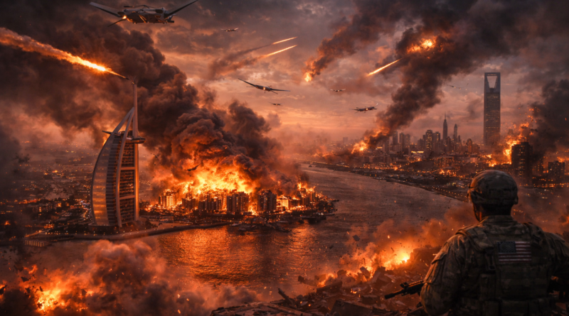 ईरानी मिसाइलों से खाड़ी दहला: अमेरिकी सैन्य अड्डे और दुबई बने निशाना, क्षेत्रीय युद्ध का खतरा गहराया