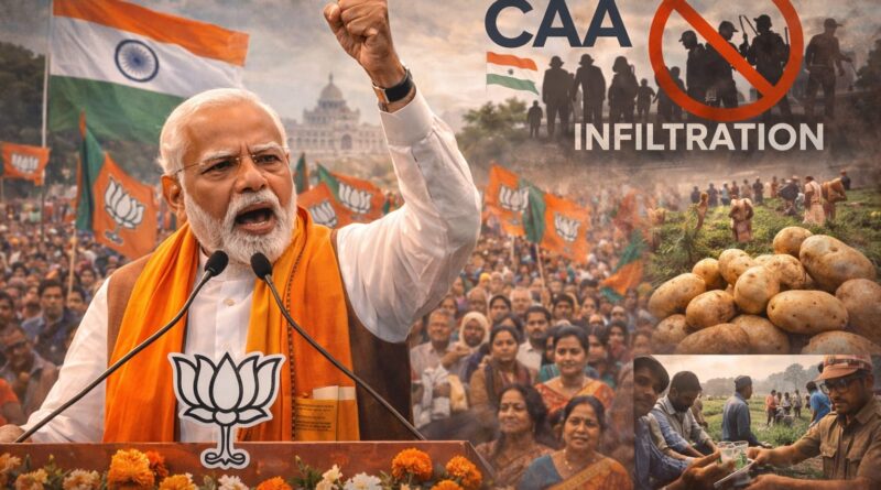 बंगाल चुनाव से पहले पीएम मोदी का बड़ा संदेश: CAA, घुसपैठ और किसानों पर जोर